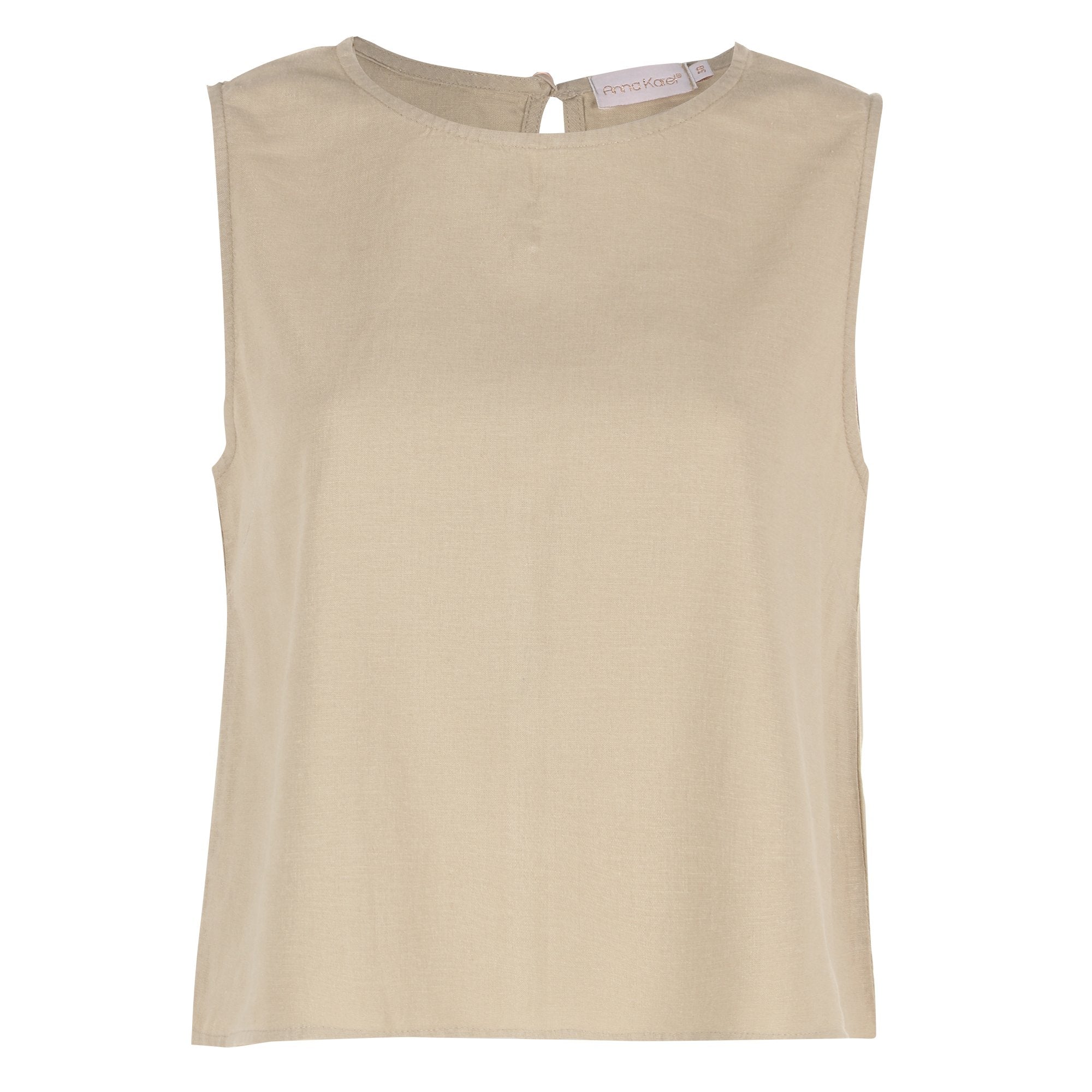 Stokomani Mode Top Sans Manche Beige Femme Taille 42