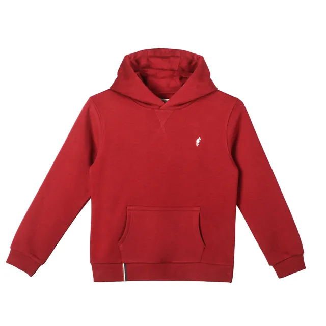 Stokomani sweat à capuche broderie rouge enfant