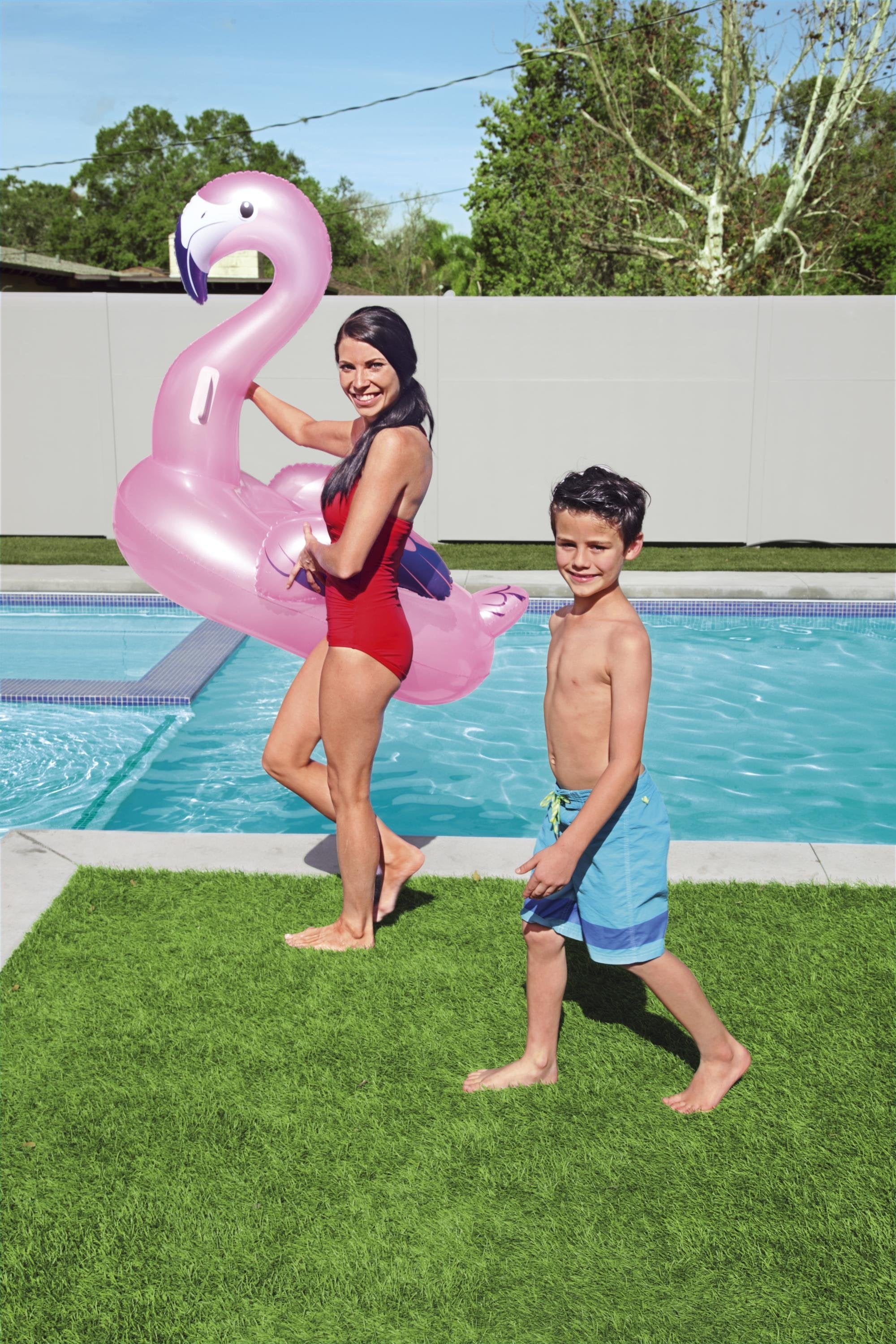 Bestway bouée gonflable flamant rose XL piscine