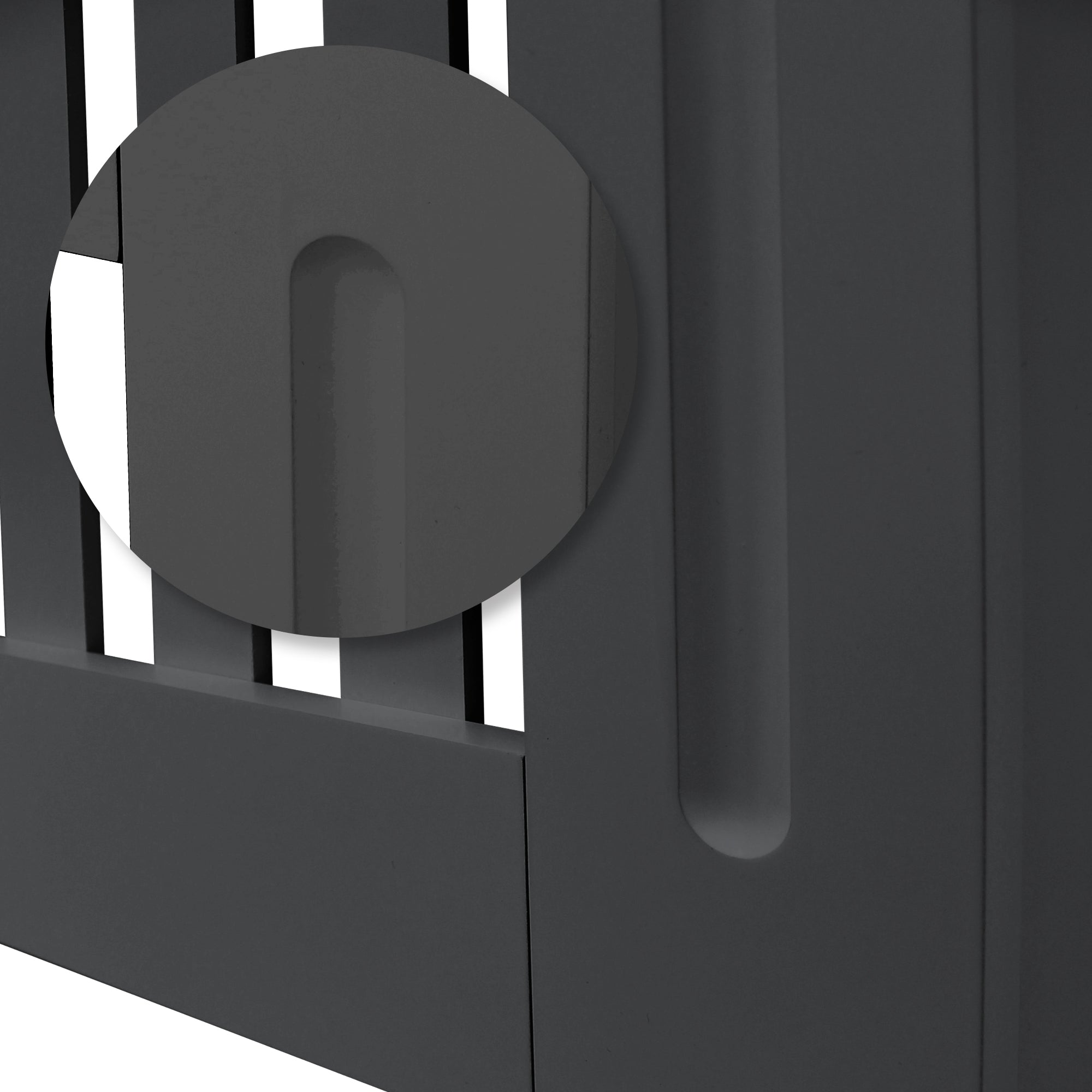 ML-Design cache radiateur anthracite MDF 152 cm landhaus