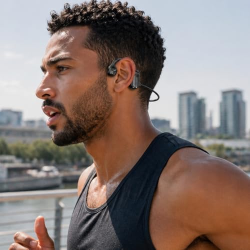 Shop-Story Casque Conduction Osseuse Noir Bluetooth 5.2