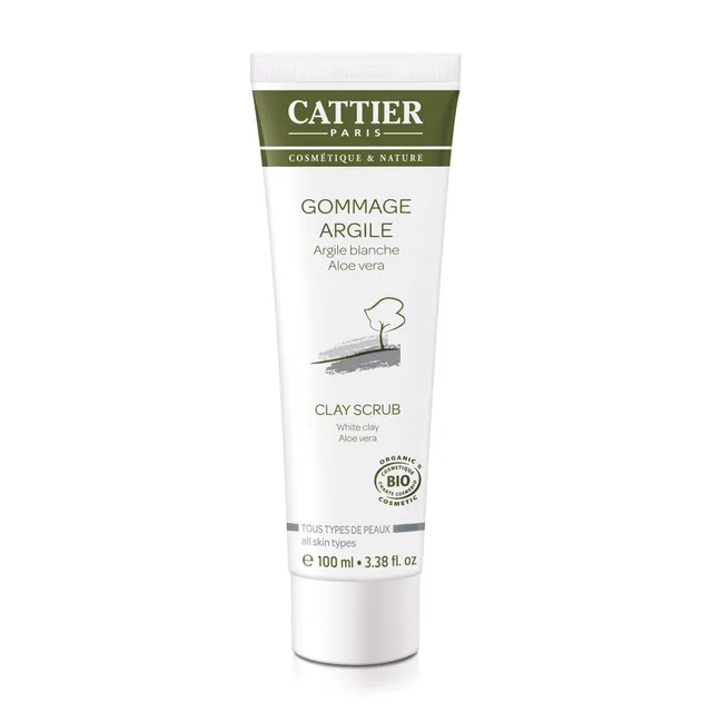 Cattier Gommage argile blanche bio visage