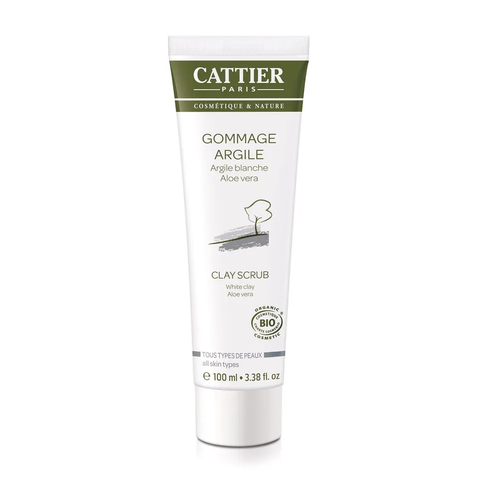Cattier Gommage argile blanche bio visage
