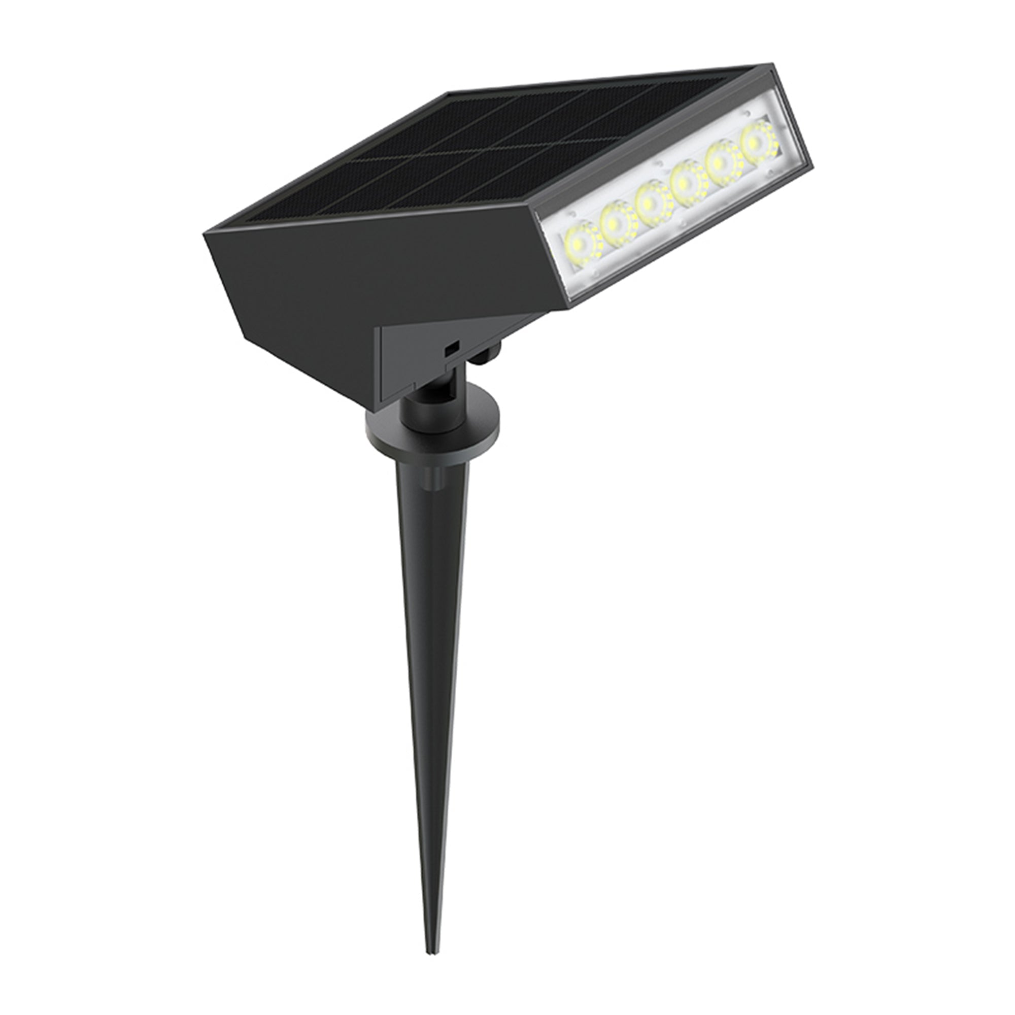 Red Deco Soltek H23cm spot solaire alu blanc chaud 500 lm