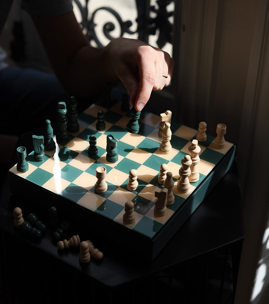 L'avant gardiste Fun & Jeux jeu d'échecs Printworks scandinave bois