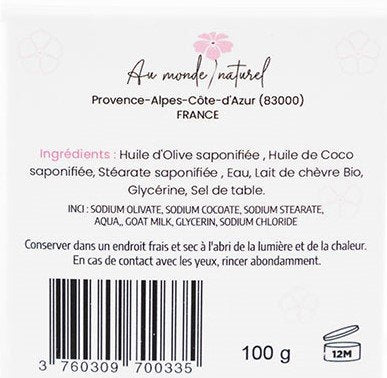 Stokomani Savon lait de chèvre corps bio naturel
