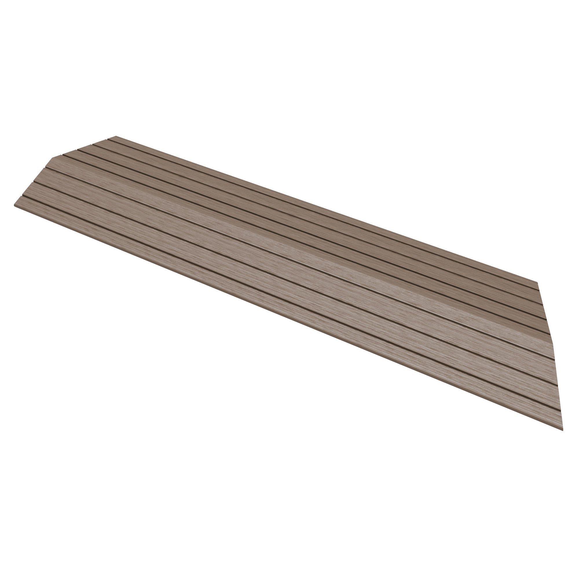 ECD Germany Garten baguette WPC marron clair angle gauche