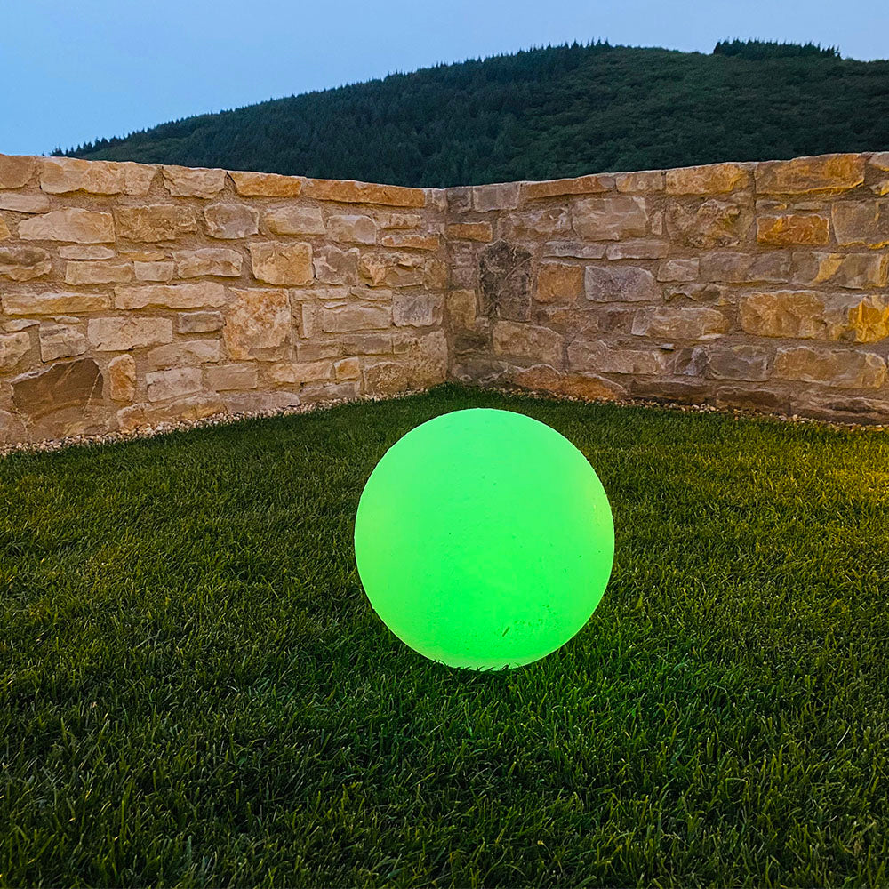 Red Deco Solsty boules solaires lot 2 flottantes Ø30cm RGB