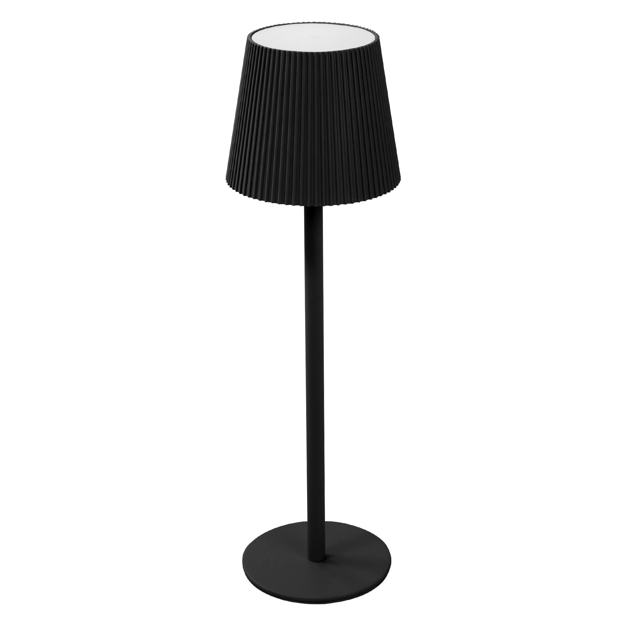 ECD Germany Möbel ML-Design lampe table LED sans fil tactile USB-C noire