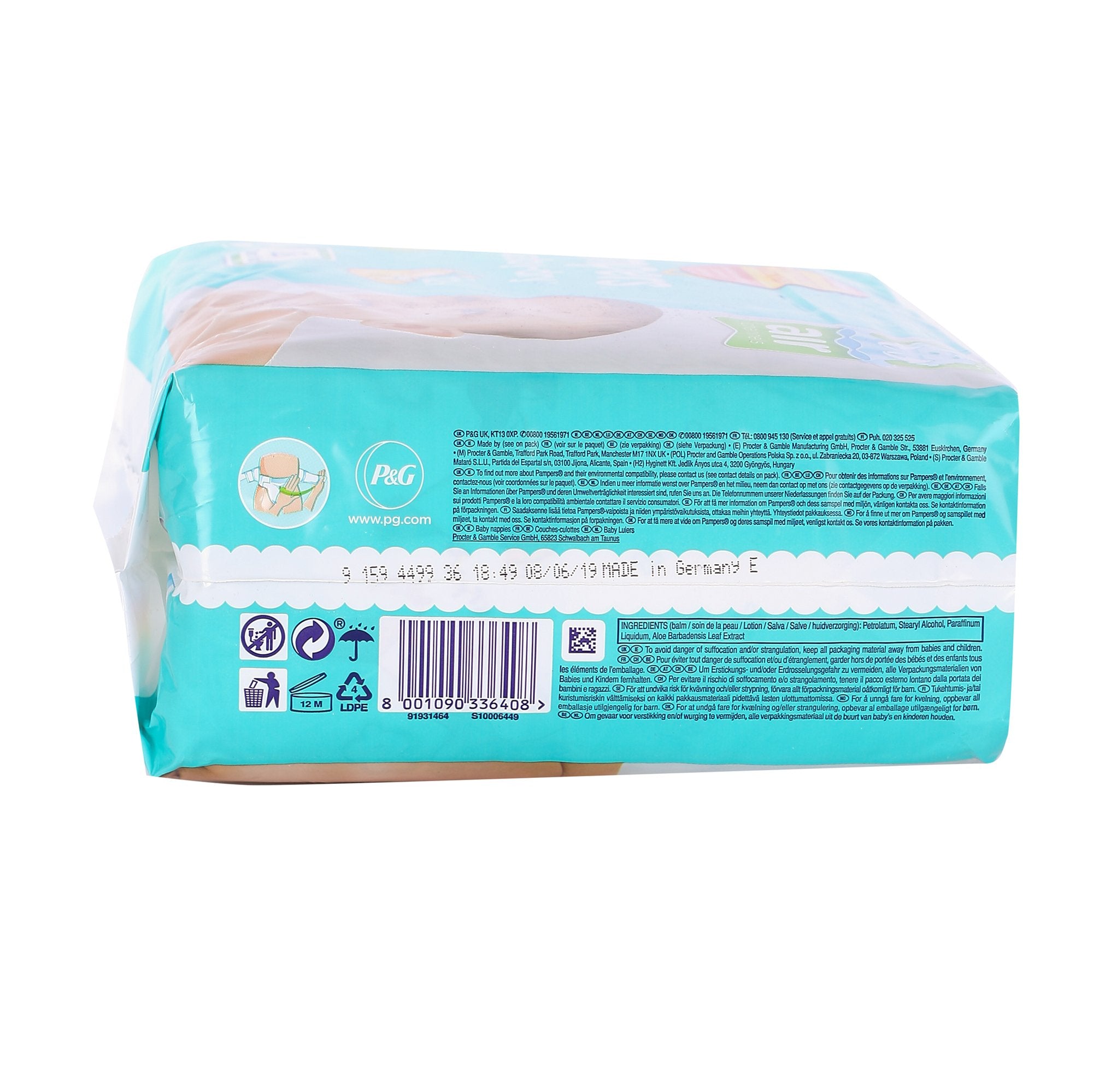 Pampers Baby Dry couches bébé taille 3 6-10kg x38