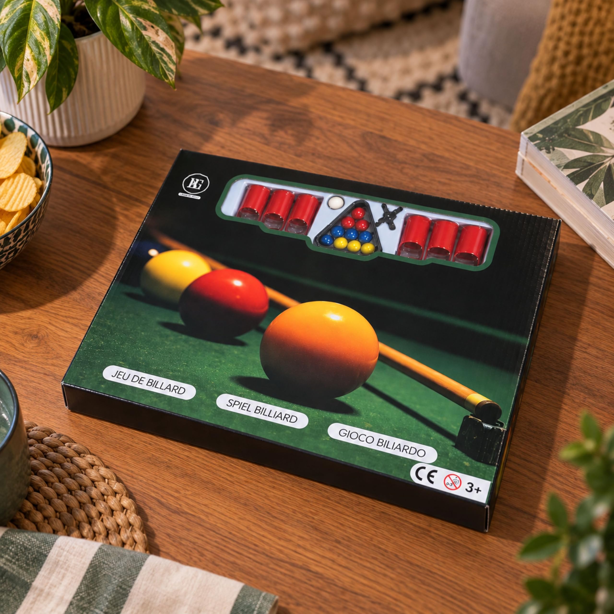 Shop-Story Loisirs Mini Billard 38x23 cm avec accessoires