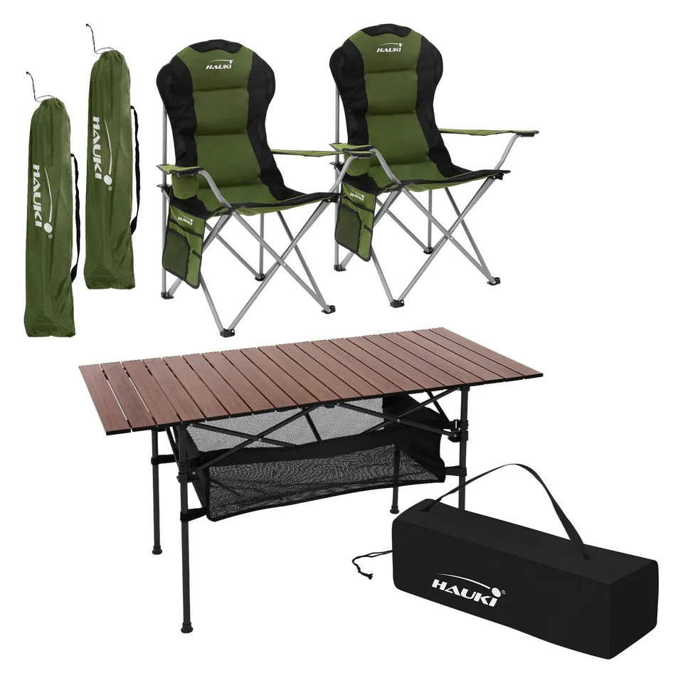 ECD Germany Sport & Freizeit set camping 3 pièces kaki marron