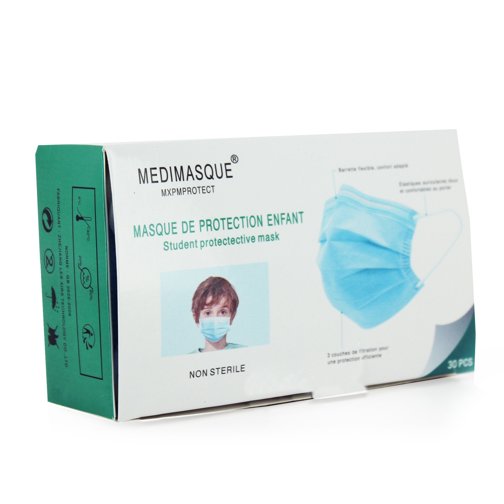 Stokomani Beauté Boîte 30 masques jetables enfant