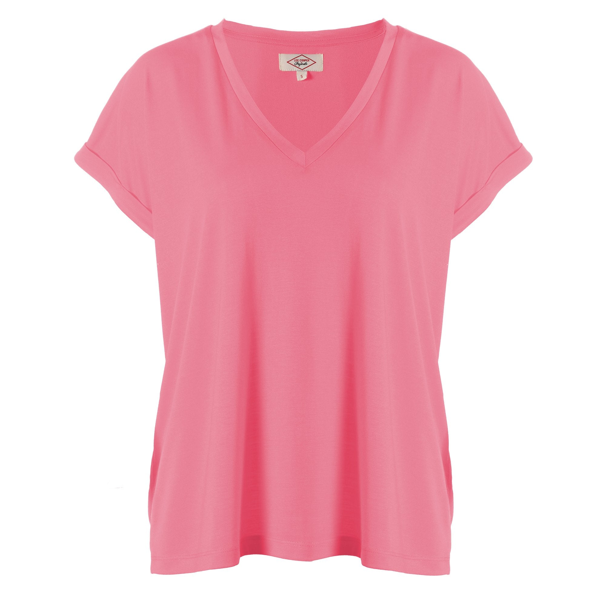 Stokomani Mode tee-shirt fluide rose manche courte M
