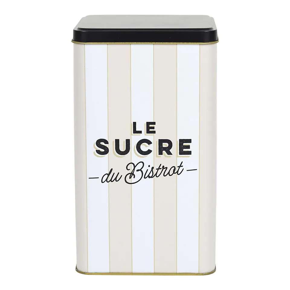 Stokomani Maison boîte à sucre métal Bistrot 10,8 cm