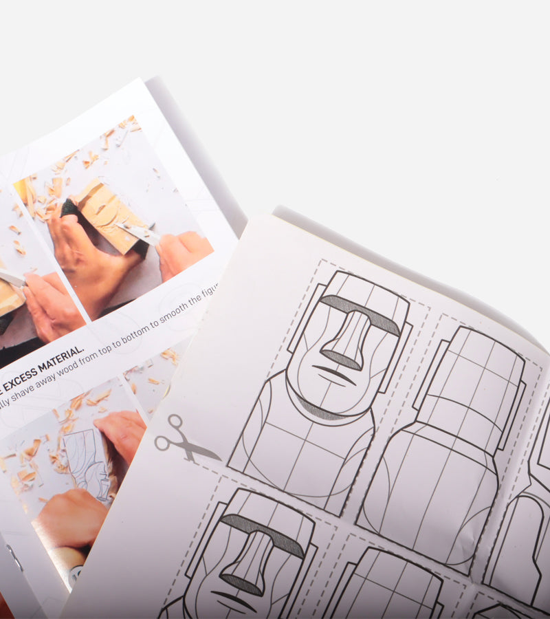 L'avant gardiste Kit sculpture Moai bois DIY statue créatif