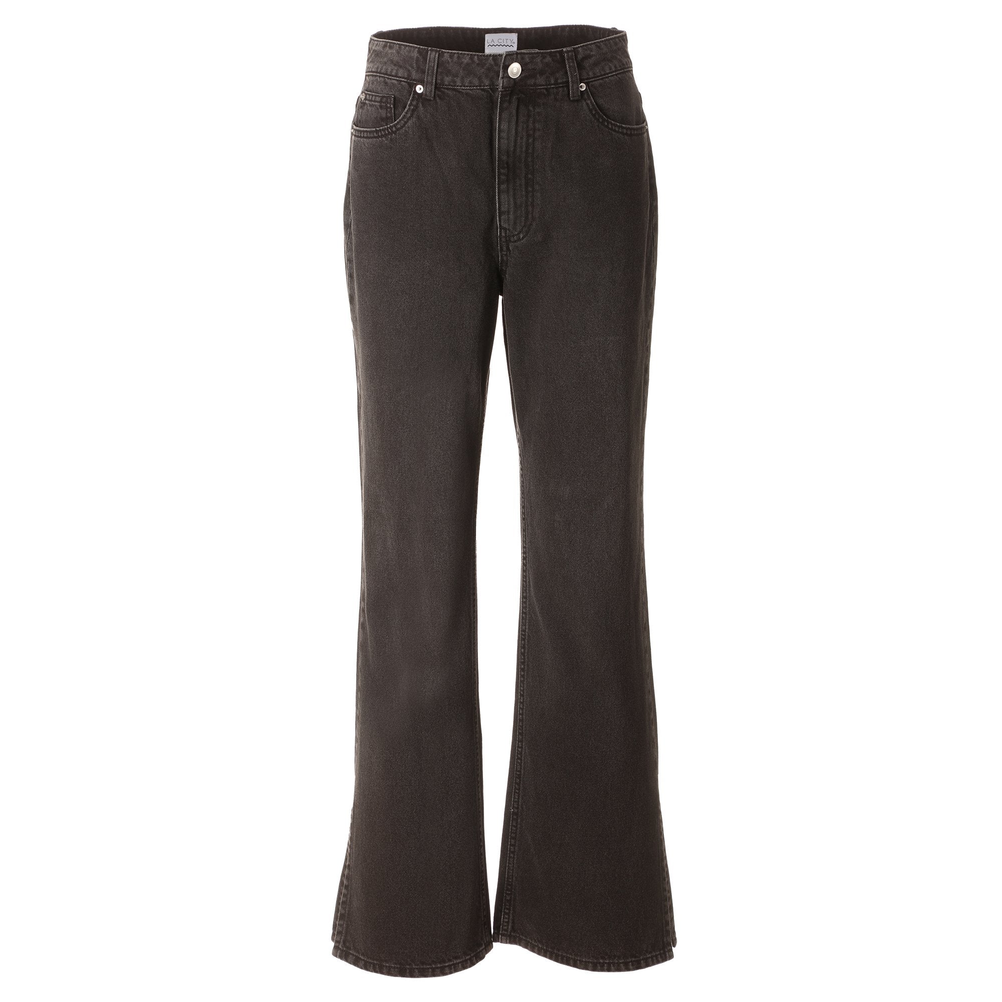 Stokomani Mode jean flare gris foncé femme