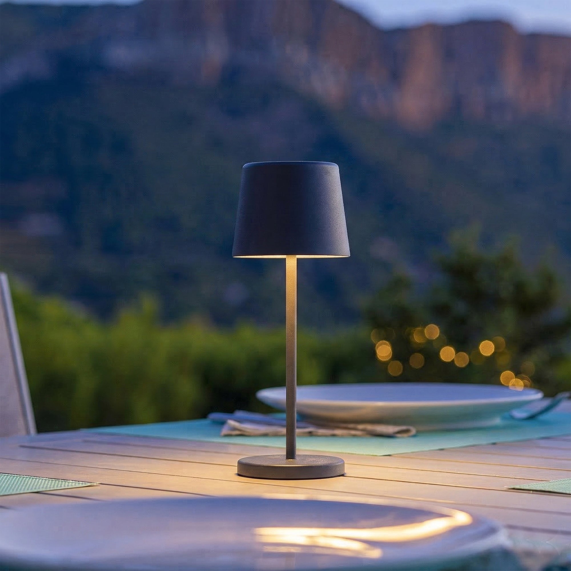 Red Deco Kelly Mini Rock lampe sans fil blanc H22cm dimmable