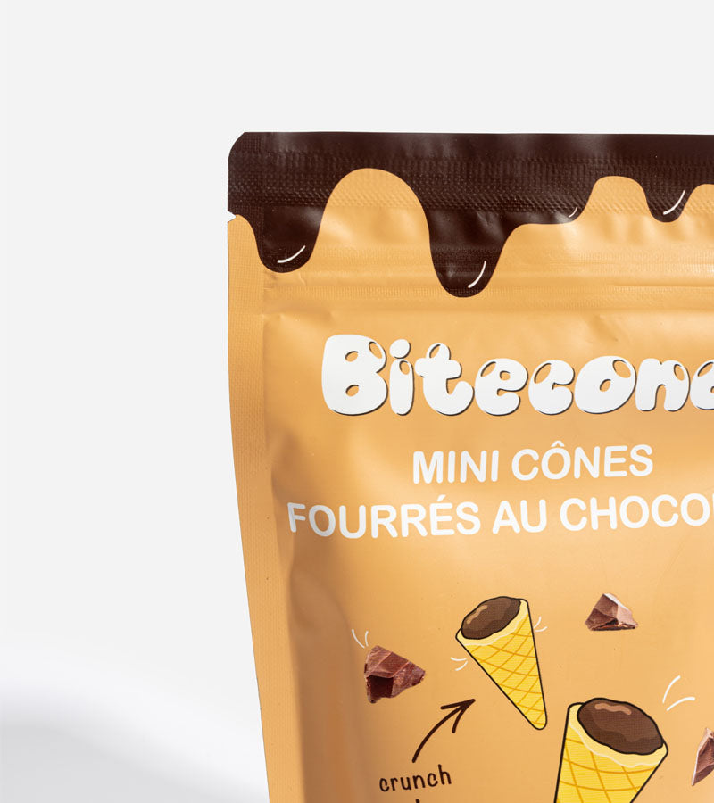 L'avant gardiste Mini Cônes chocolat au lait fourrés