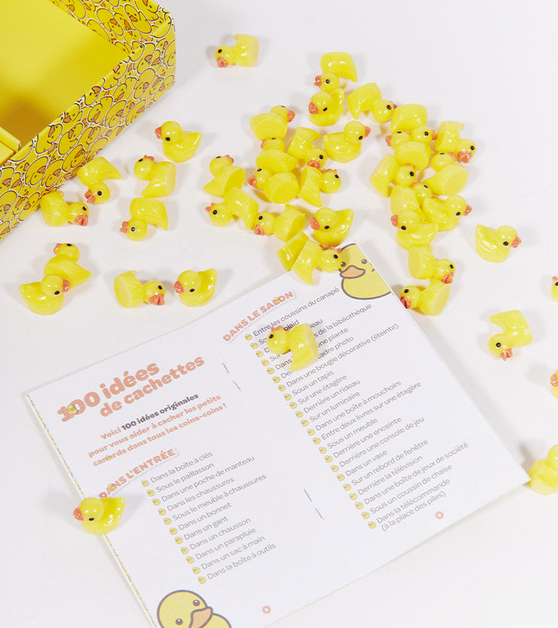 L'avant gardiste Fun 100 petits canards mini à cacher lot 100