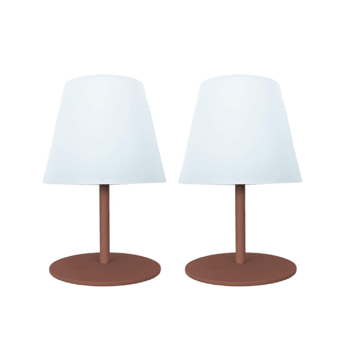 Red Deco Twins lampe sans fil terracotta H16cm lot 2 LED