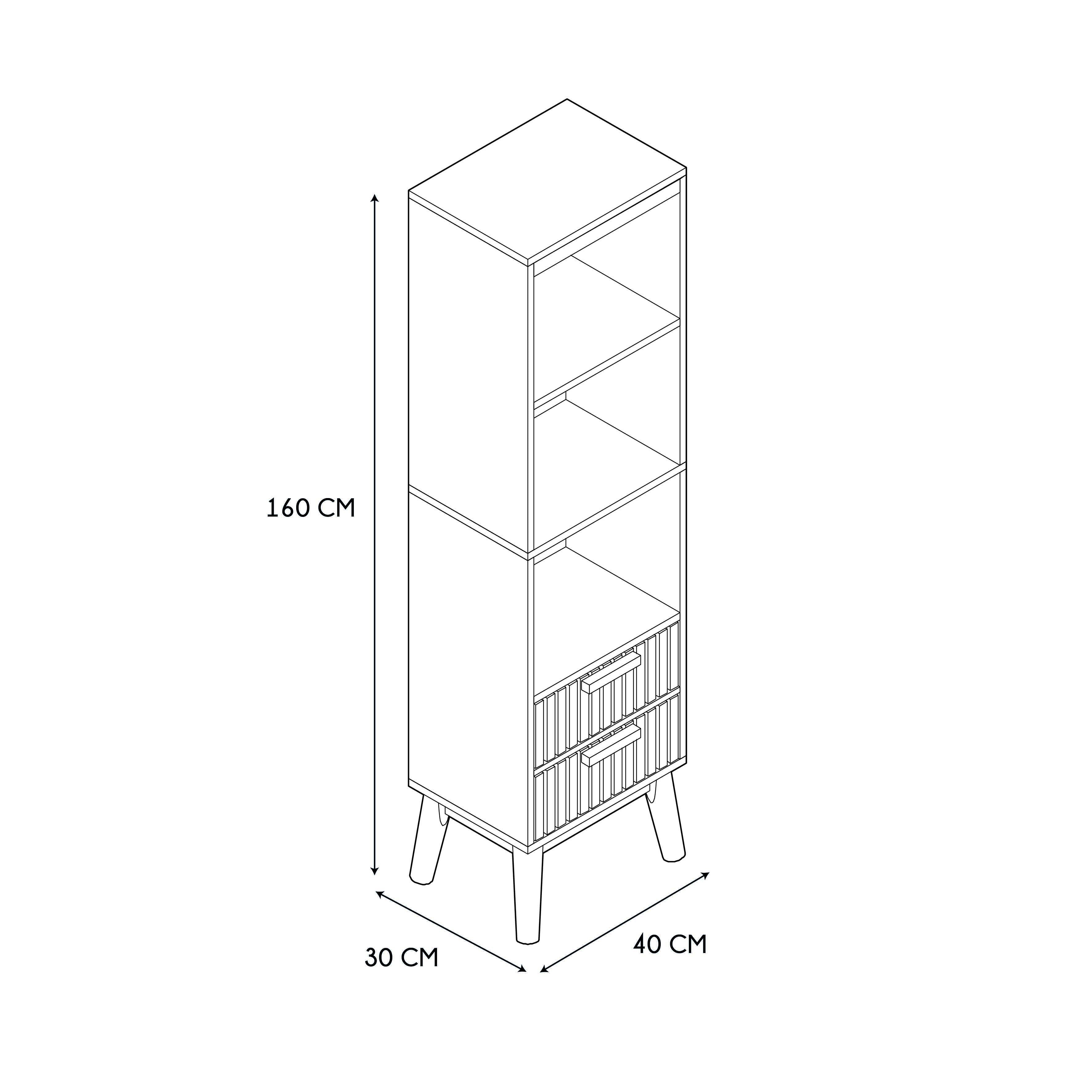 Stokomani Maison colonne Klaus salle de bain bois 19,6 kg