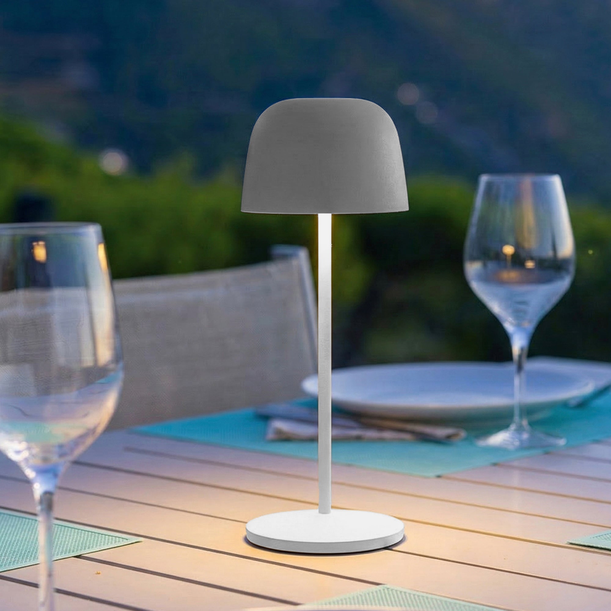 Red Deco Sophia Grey lampe sans fil LED gris H28cm