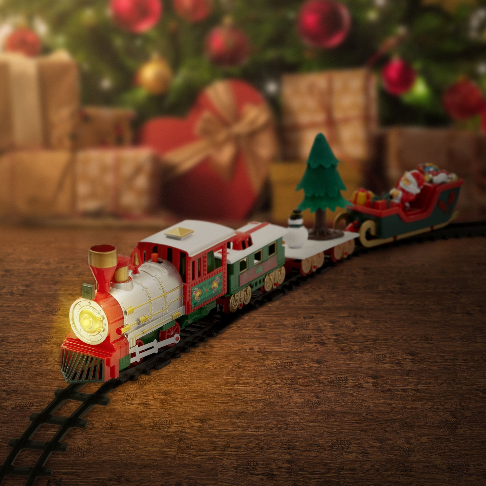 ECD Germany train de Noël sapin 87,5cm lumière+son à offrir
