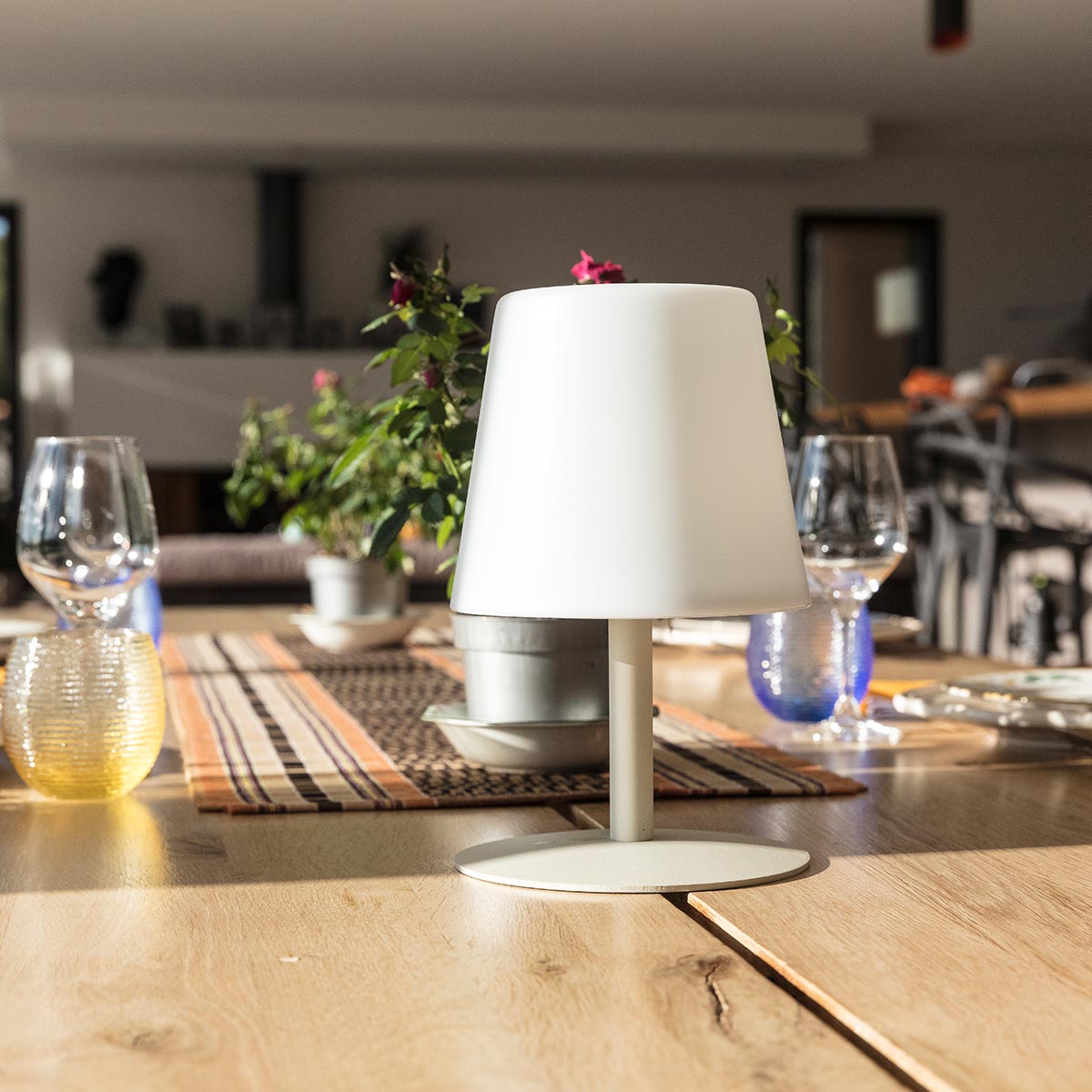 Red Deco Standy Mini lampe sans fil crème dimmable H25cm