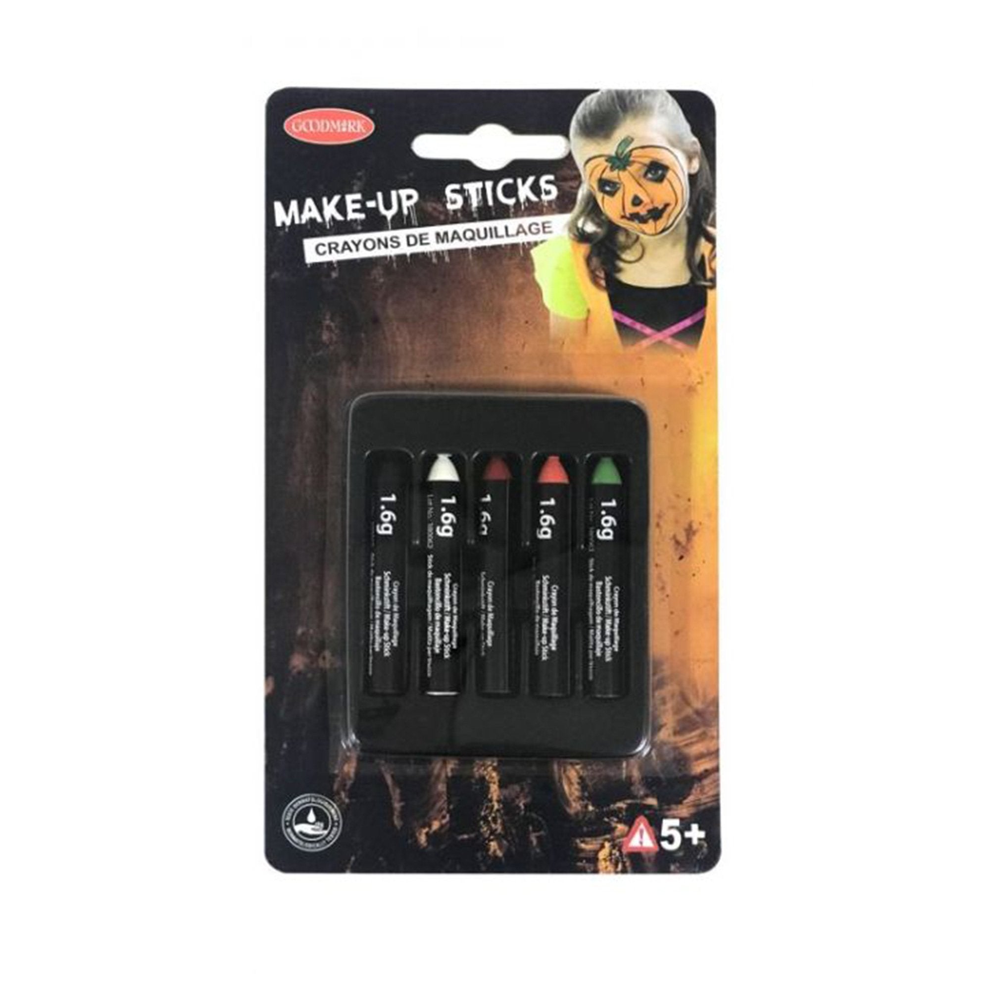 Stokomani Beauté Crayons maquillage Halloween 5 pièces visage