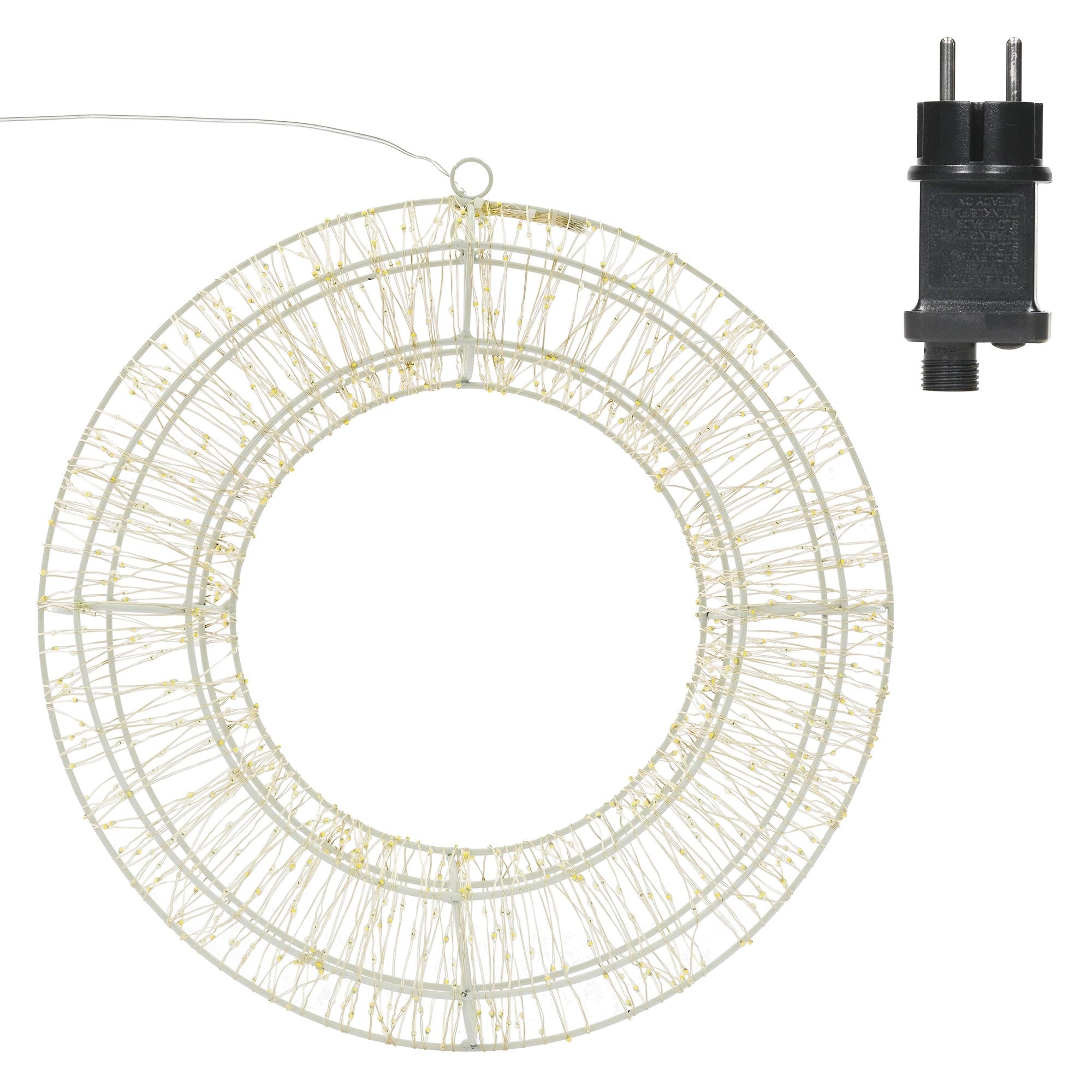 ECD Germany Couronne LED métal 50 cm blanc chaud 1440 LED