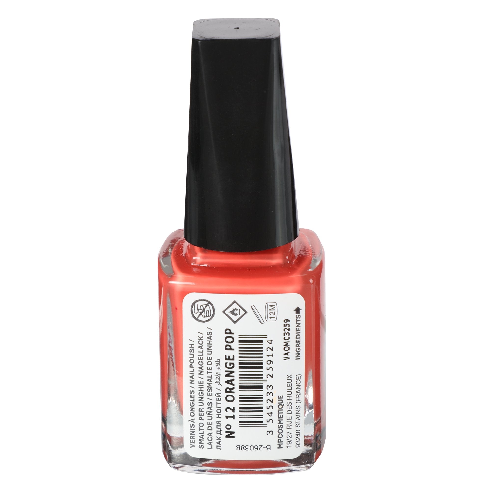 Stokomani Vernis à ongles orange pop estival