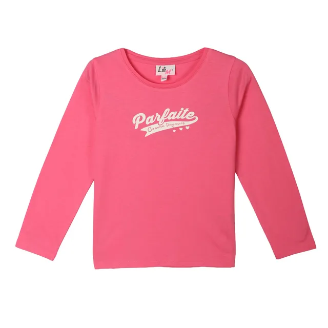 Tee-shirt enfant Rose foncé manches courtes