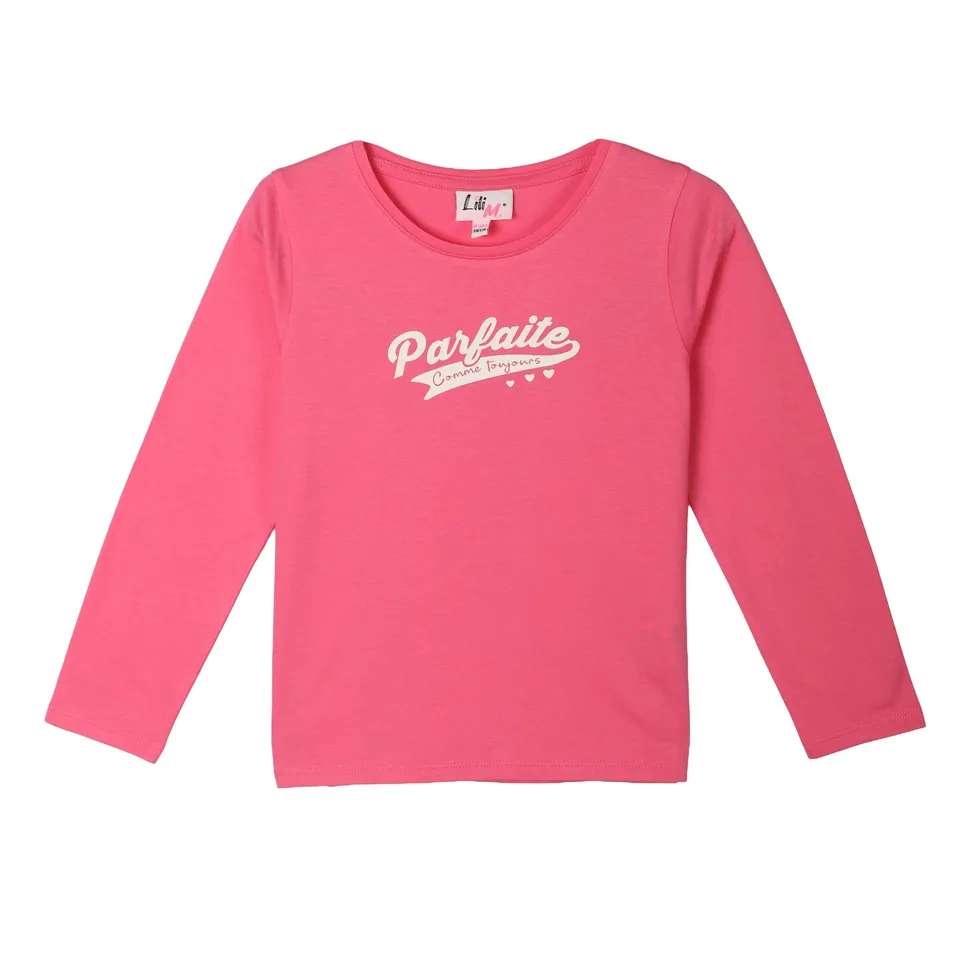 Tee-shirt enfant Rose foncé manches courtes