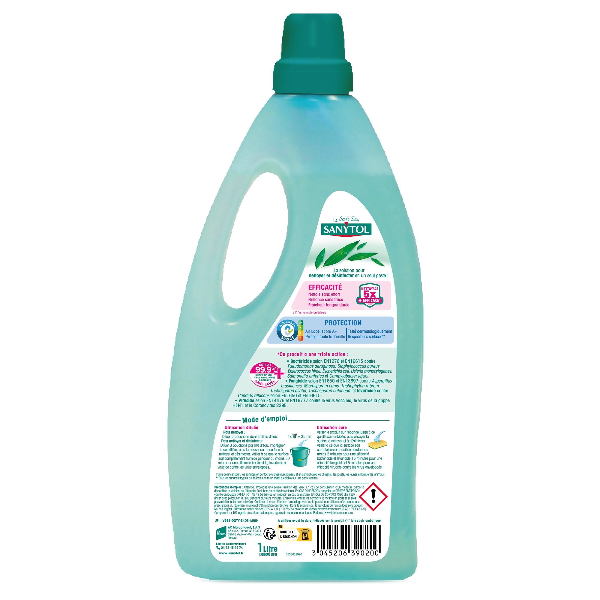 Stokomani Maison Nettoyant désinfectant sols eucalyptus