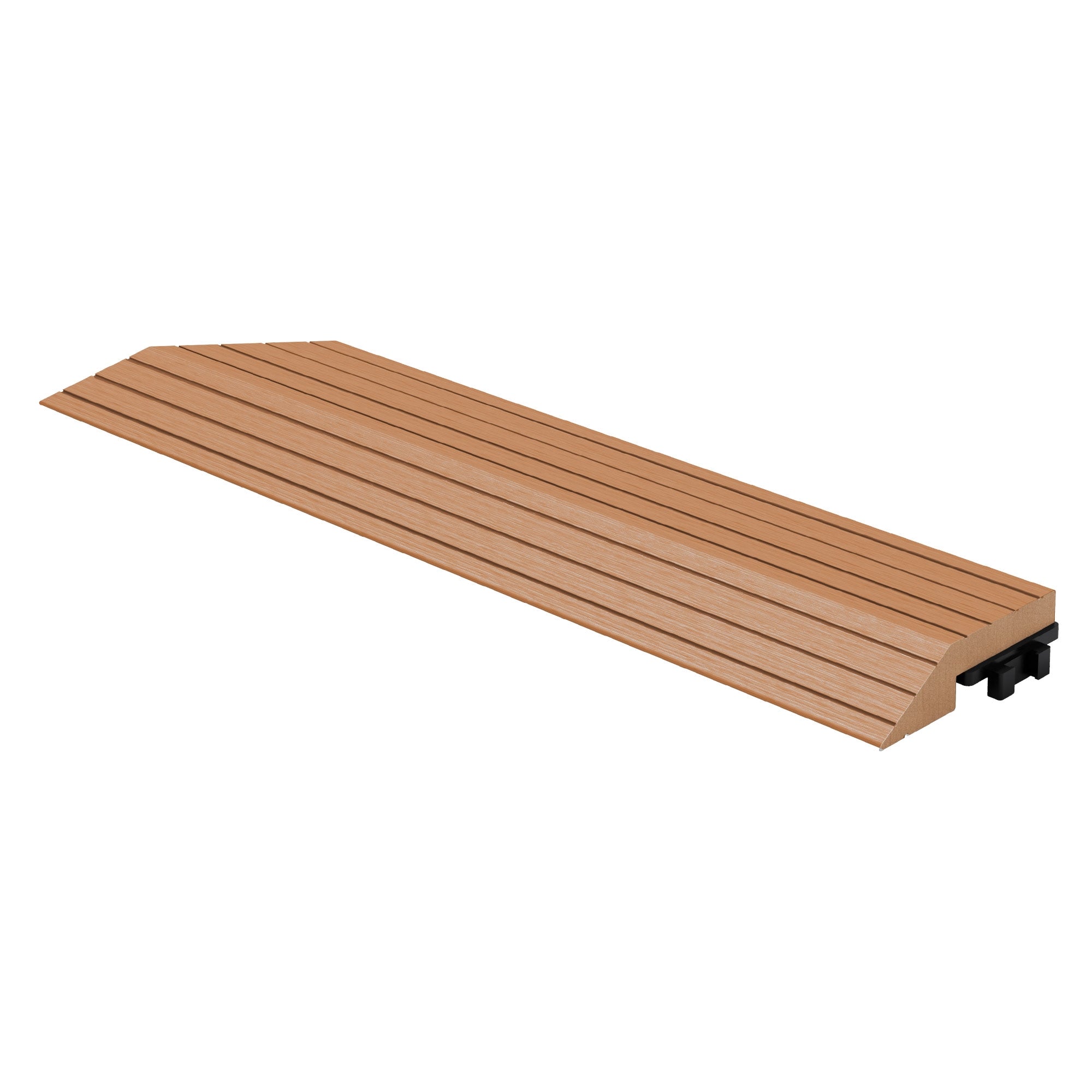 ECD Germany Garten baguette WPC marron clair angle gauche