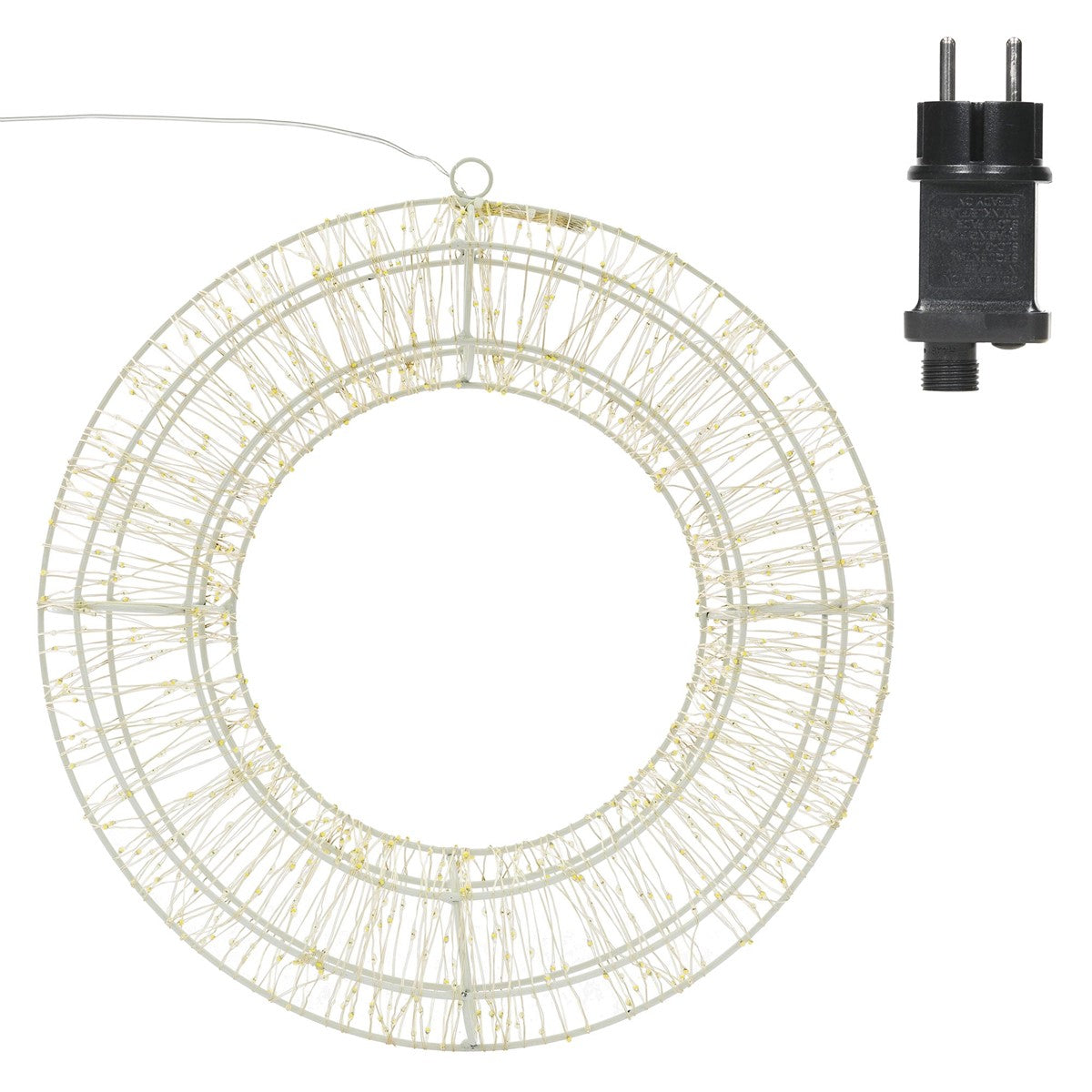 ECD Germany Haus Wohnen couronne LED 38cm blanc chaud