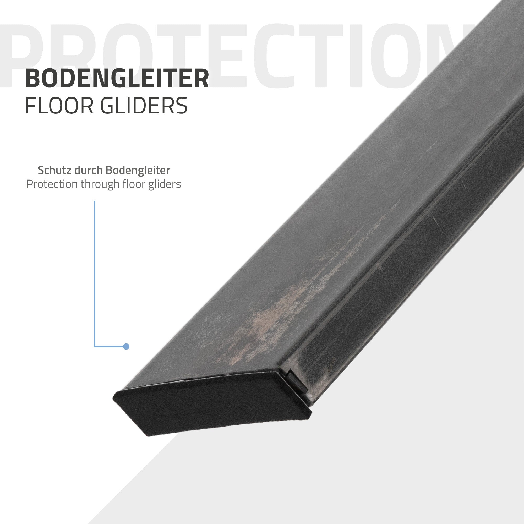 ECD Germany Möbel pied de table loft 75x72 cm acier industriel lot de 2