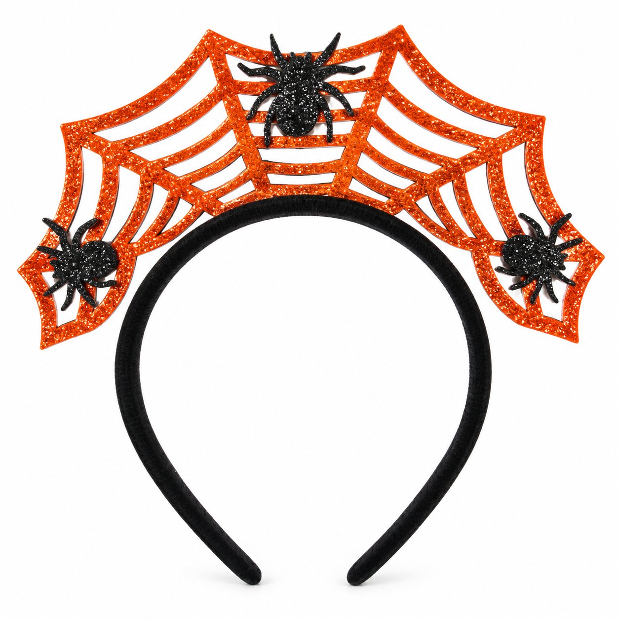 Stokomani Fêtes serre-tête toile d'araignée orange Halloween