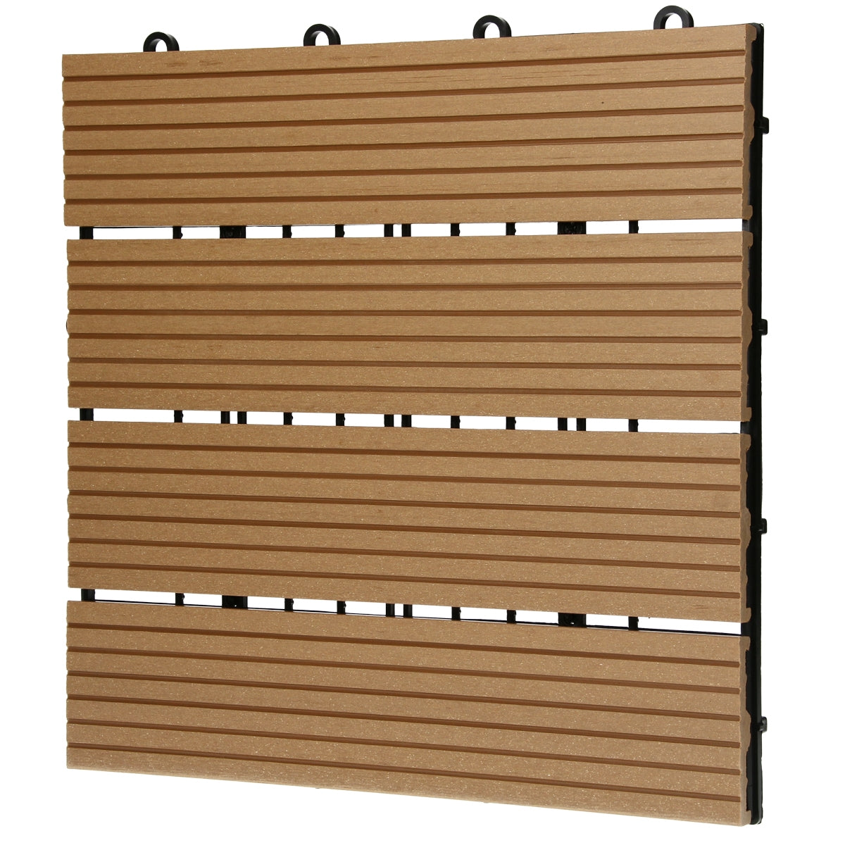 ECD Germany dalle terrasse WPC teck 30x30 cm lot 11 soit 1 m²