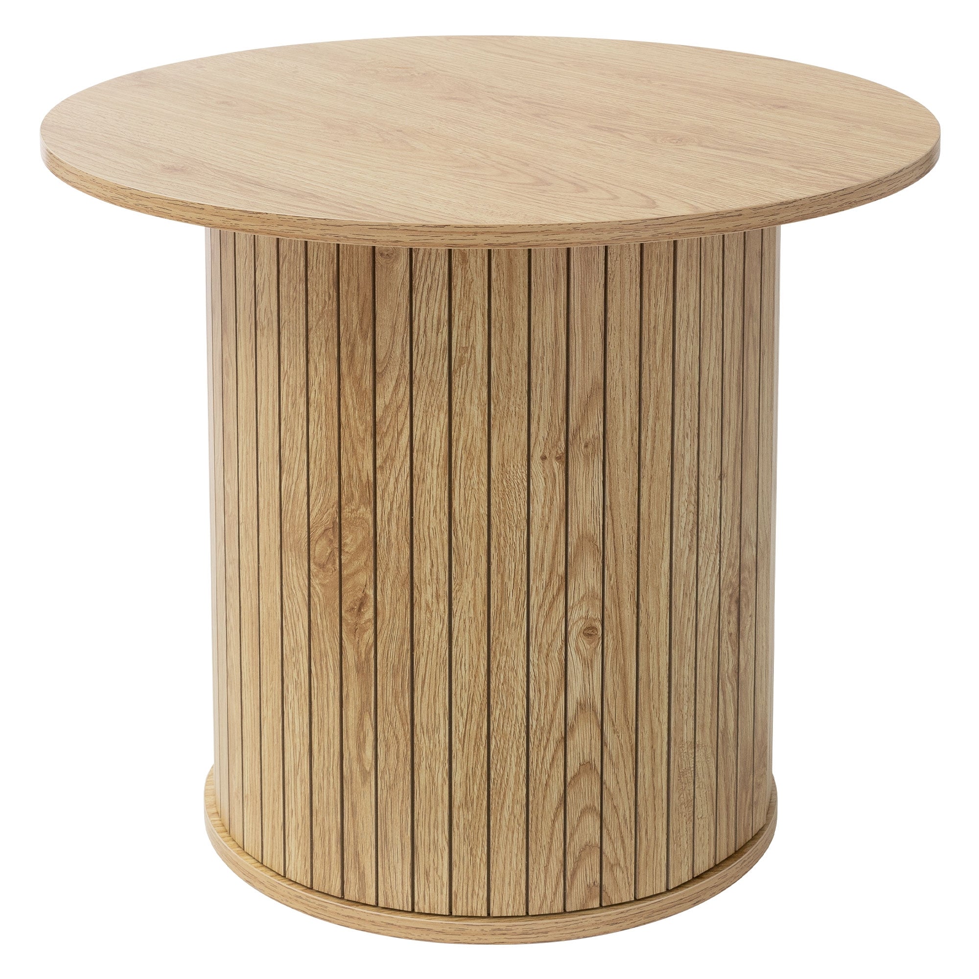 ML-Design Table basse ronde marron 60x60x50 effet bois