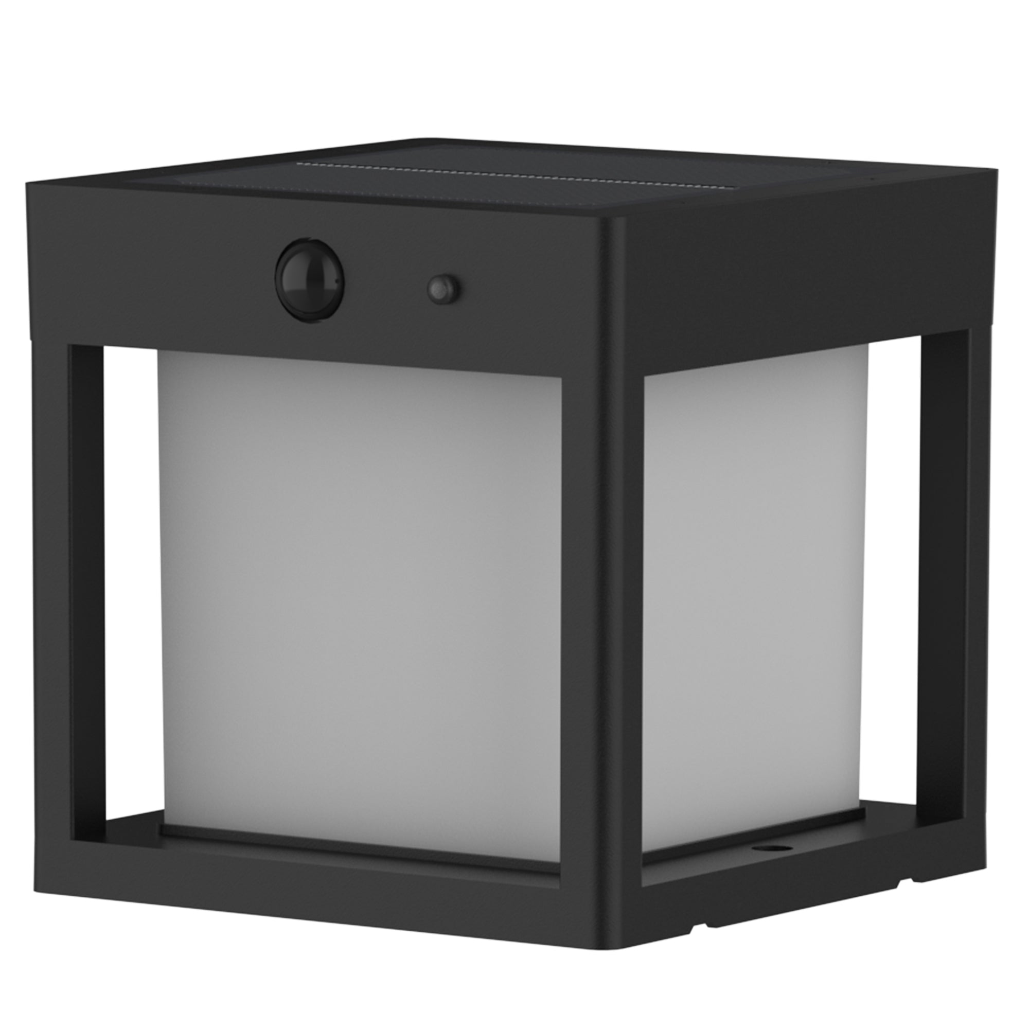 Red Deco Pilaro Black borne solaire pilier LED détecteur 15 cm
