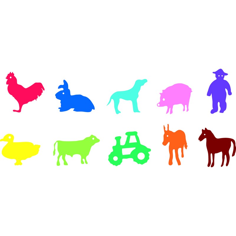 Safe Tool 10 tampons géants FERME animaux enfants