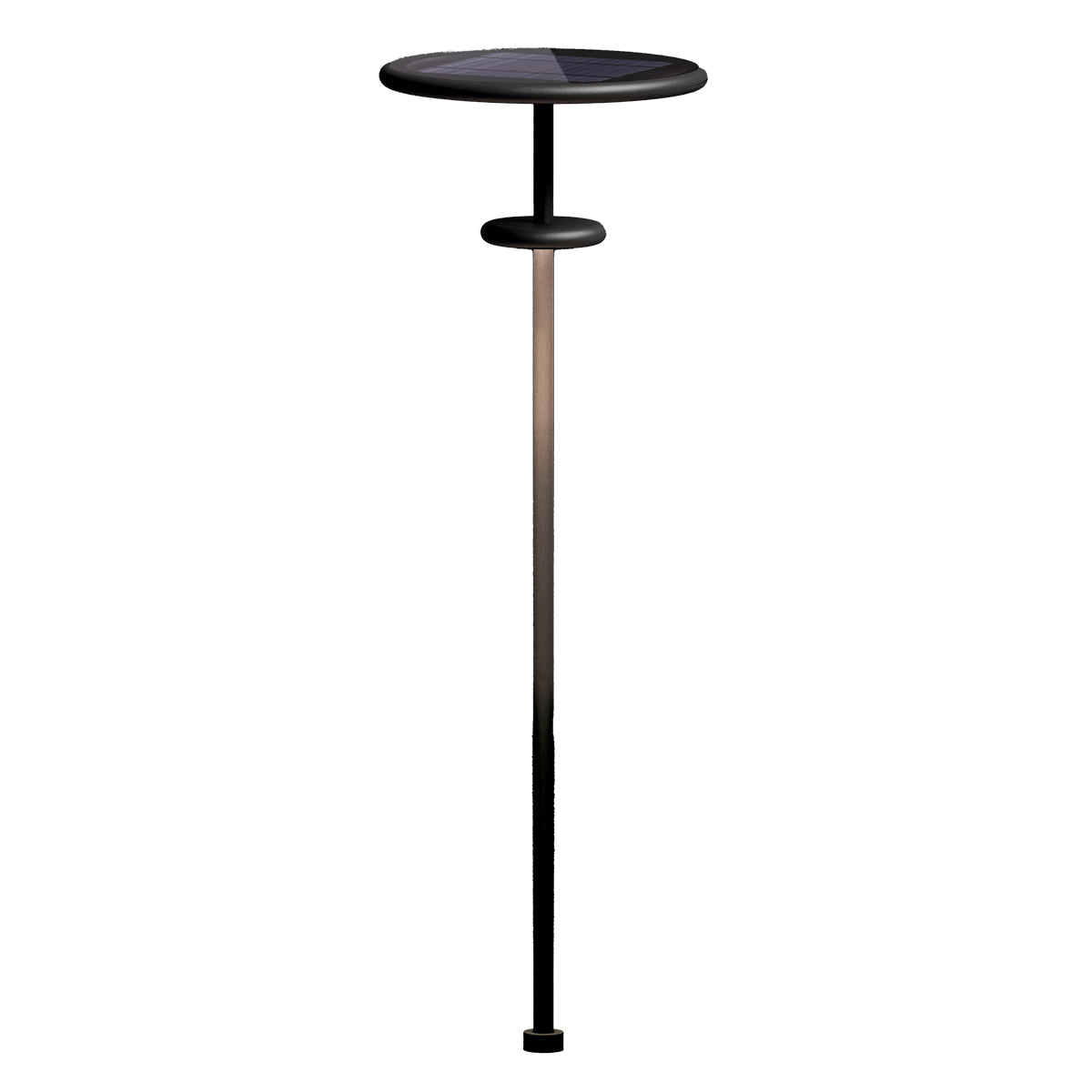 Red Deco Planet B balise solaire alu noire 1,6 m blanc chaud