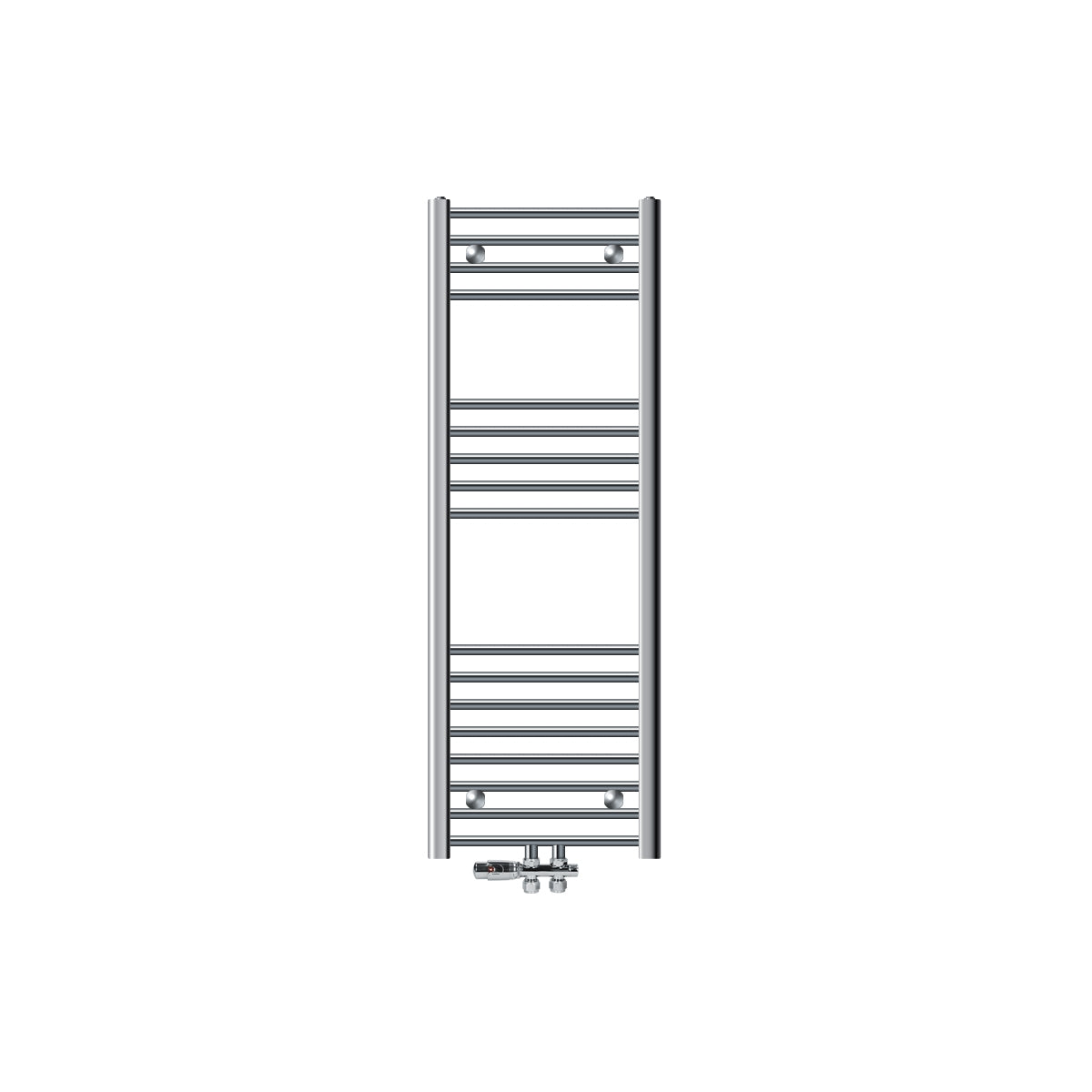 ECD Heizungen LuxeBath Sèche-Serviettes 400x1200 mm Chromé Courbé