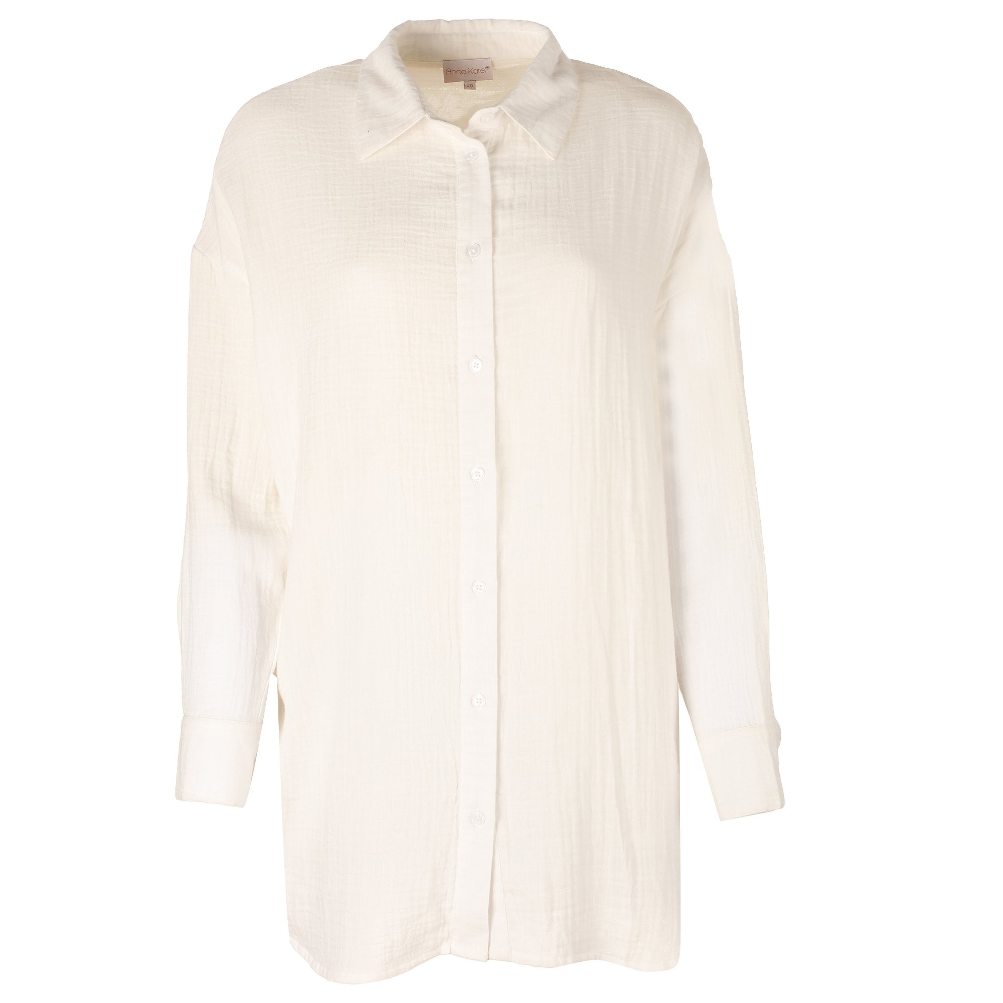 Chemise oversize gaze de coton Blanc Taille 40 Femme