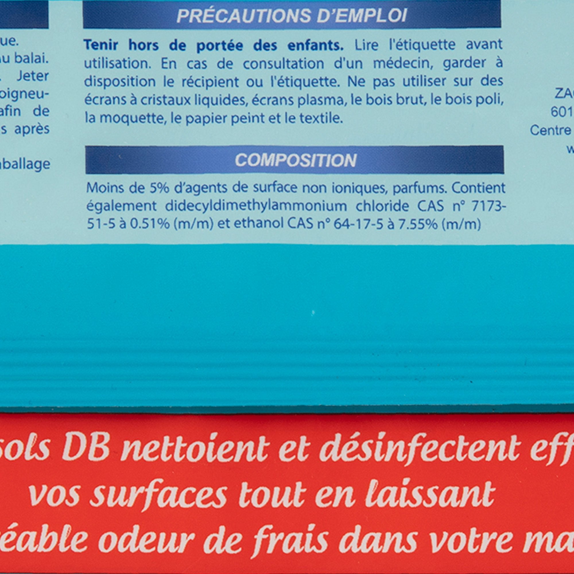 Stokomani Maison 20 lingettes sols antibactériennes parfumées x20