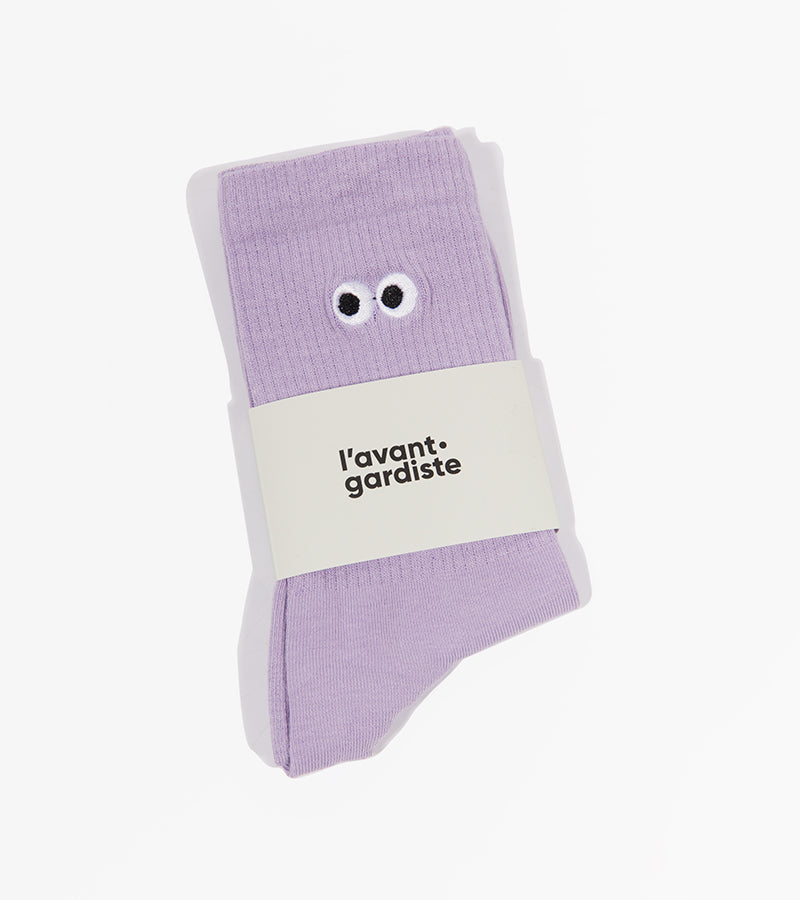 L'avant gardiste Lifestyle & Fun Chaussettes All eyes on you noir
