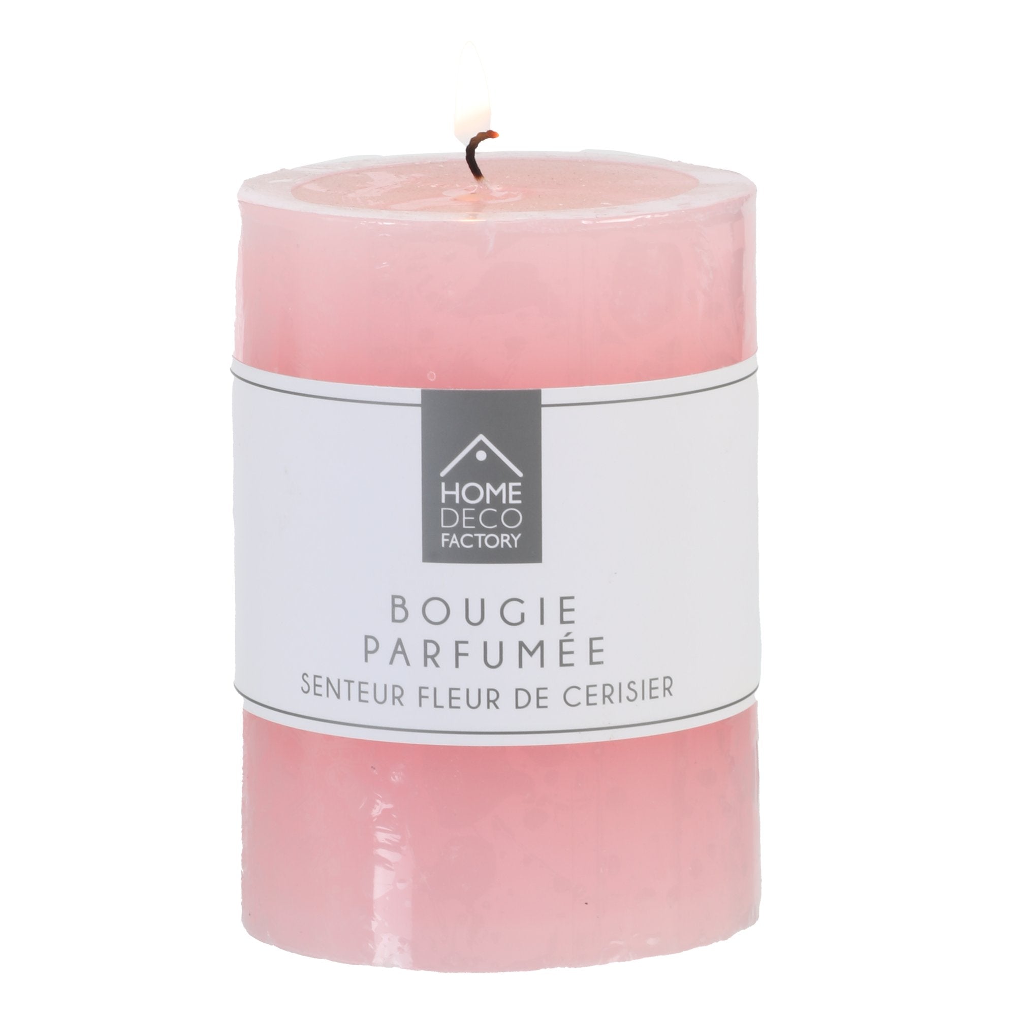 Stokomani Escale Gourmande bougie cylindrique rose clair