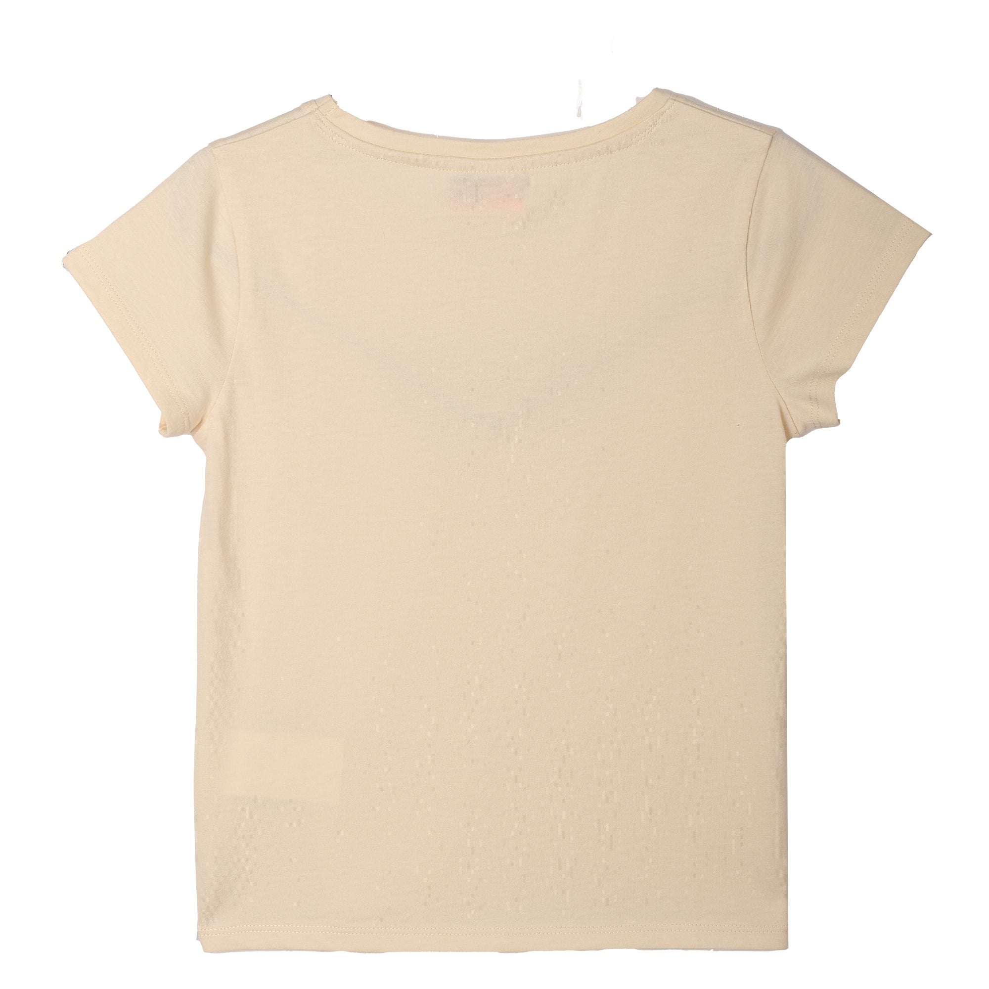 Stokomani Mode tee-shirt enfant beige basique manches courtes